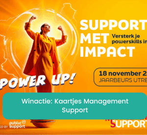 Win een toegangskaartje voor het Management Support Event