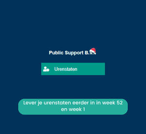 Urenstaten inleveren rond de feestdagen